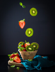 Levitating fruits