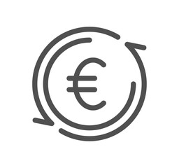 Finance related icon outline and linear symbol.