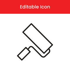 Paint brush icon, Paint brush outline icon, Paint brush vector icon