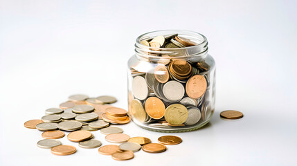 Golden coin stack wealth concept photo. Financial economy success savings profit money investment photo