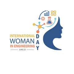 International Women in Engineering Day vector.
