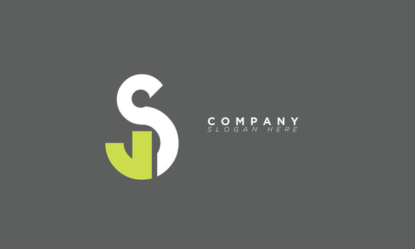 JS Alphabet letters Initials Monogram logo SJ, J and S