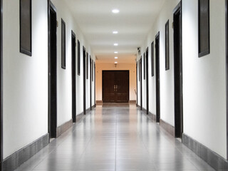 The hallway stretches out before me, a pathway connecting different spaces and serving as a...