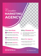 Corporate business flyer design template

