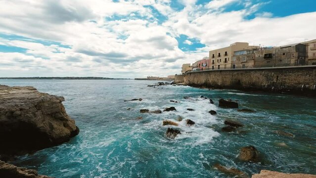 Maniace Castle of Ortigia Island. Sicily Italy 