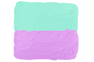 Cutout pastel purple and pink acrylic painting. Brush stroke texture design element.