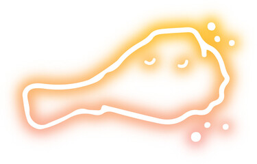 Collection of food neon