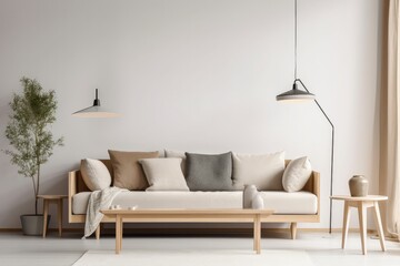 Luxurious Elegant Living Room Decor. Generative AI