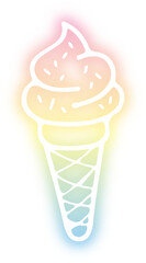 Collection of food neon