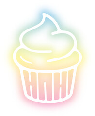 Collection of food neon