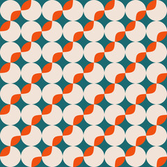 Abstract seamless circle pattern background. EPS 10