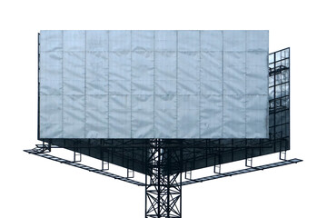 billboard blank on white background