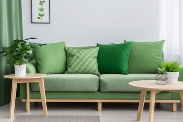 Luxurious Elegant Living Room Decor. Generative AI
