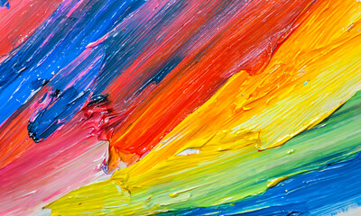 Pride Month - LGBTQ+ Abstrakter dynamischer Hintergrund Symbolbild  mit den bunten Farben des  Regenbogens - obrazy, fototapety, plakaty
