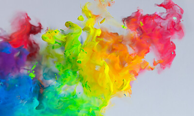 Pride Month - LGBTQ+ Abstrakter dynamischer Hintergrund Symbolbild  mit den bunten Farben des  Regenbogens
