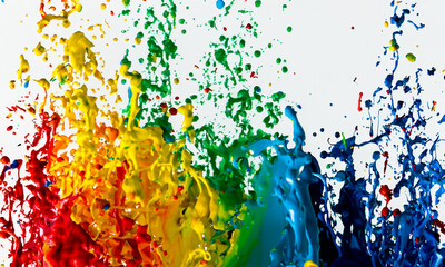 Pride Month - LGBTQ+ Abstrakter dynamischer Hintergrund Symbolbild  mit den bunten Farben des  Regenbogens