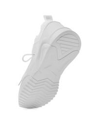 One stylish new sneaker isolated on white