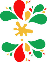 Color paint splash abstract background