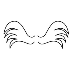 wing outline vector