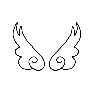 wing outline vector