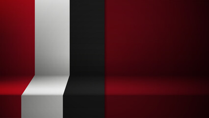 3d background with flag of Yemen