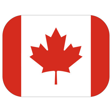 Canada Flag. Flag of Canada in shape