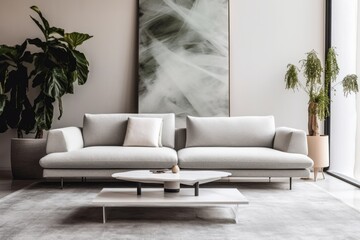 Luxurious Elegant Living Room Decor. Generative AI