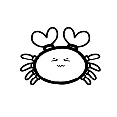 Crapcartoon, Outline crap cartoon ,monster,vector,illustration