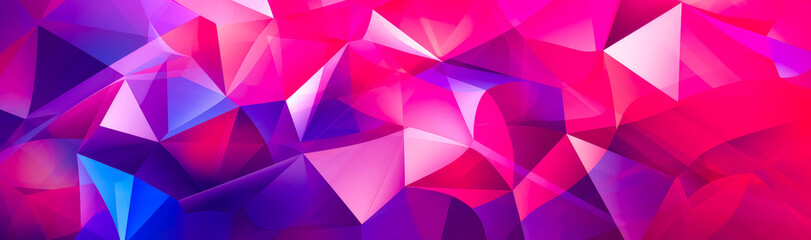Fototapeta premium Colorful pink & blue abstract background with geometric shapes, magenta. Generative Ai. 