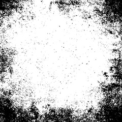 Texture, wall, concrete, black and white grunge background. Wall fragment with scratches and cracks