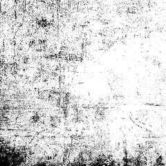 Obraz na płótnie Canvas Texture, wall, concrete, black and white grunge background. Wall fragment with scratches and cracks