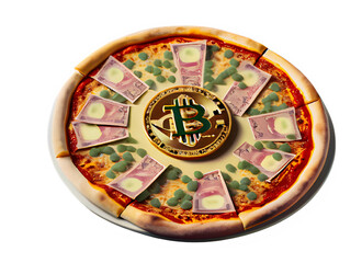 BITCOIN PIZZA DAY 05. generated by AI