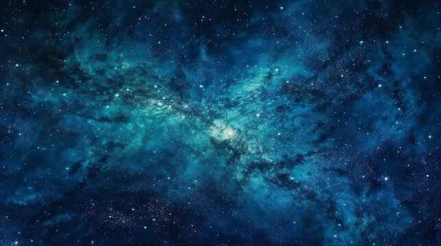 stars in an blue space background