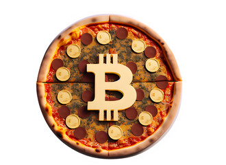 BITCOIN PIZZA DAY 01. generated by AI