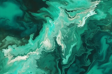 Fototapeta na wymiar Abstract green bath bomb paint background