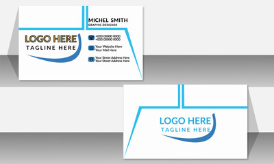 Business card design template, Clean professional business card template, visiting card, business card template.