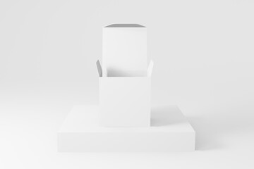 Square box mockup, cosmetic, packaging mockup design