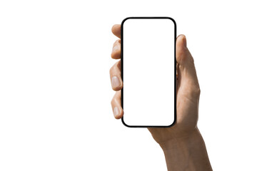 Phone iPhone photographed in sunlight on a transparent png background