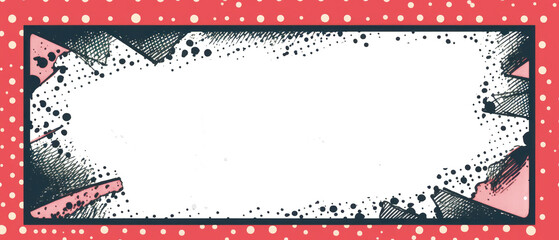 Fototapeta premium Comic style frame.