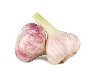 Fresh garlic isolated on a white background