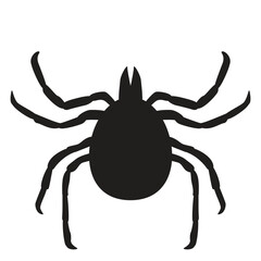 Tick vector illustration. Insect is simple flat style isolated on