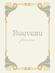 Nouveau art frame illustration
