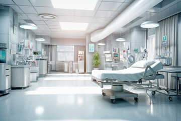 hospital background for website, AI generative