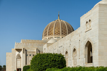 Fototapeta na wymiar details of the grand mosque in Oman 