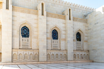 Fototapeta na wymiar The grand mosque of Muscat