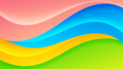 Colorful wavy abstract bakground with gradient soft color. Premium vector background. Eps10	
