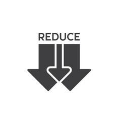 symbol of reduce waste, reduce garbage, vector art.