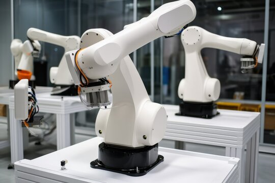 Cobot, collaborative robot. These robots are collaborative because they can safely work together with people. AI generative