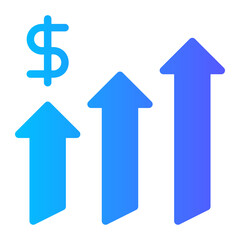 growth gradient icon