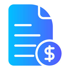 price list gradient icon
